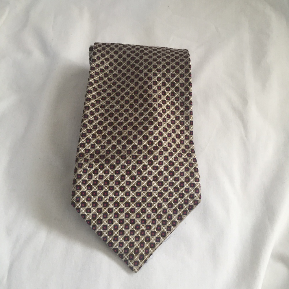 Giannelli 100% Silk Handmade Men's‎ Tie ~ Geometric